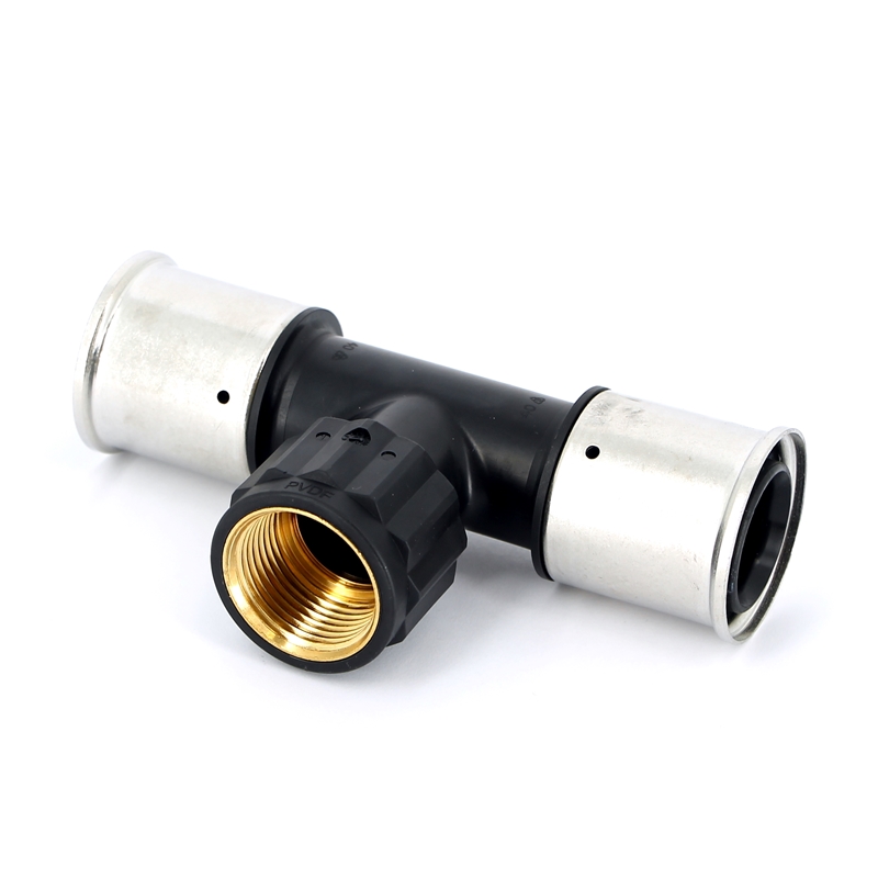 Тройник пресс-В PVDF HENCO 40х1"x40 13PK400640 - Вид №1