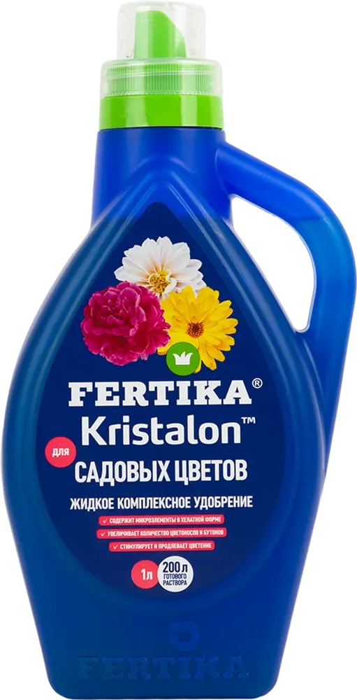 85222429 Удобрение Fertika Кристалон для садовых цветов 1 л STLM-0059980