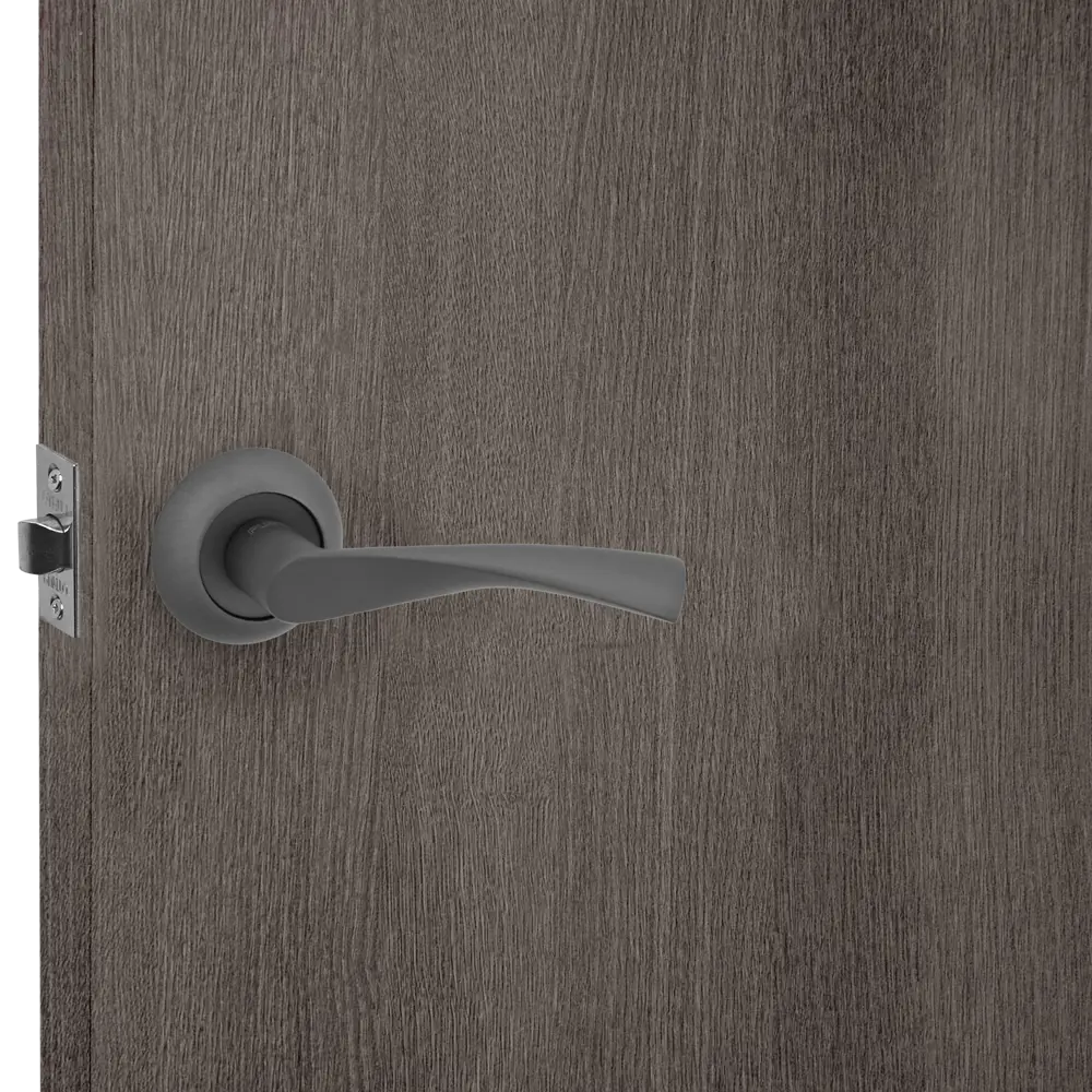 Дверные ручки PUNTO Crona графит для межкомнатных и входных дверей 85203507 STLM-0059865 - Вид №5