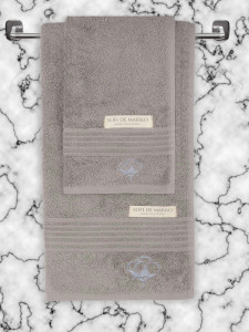 90362307 Комплект полотенец Nicole 50x90-70х140 серый STLM-0201312 SOFI DE MARKO