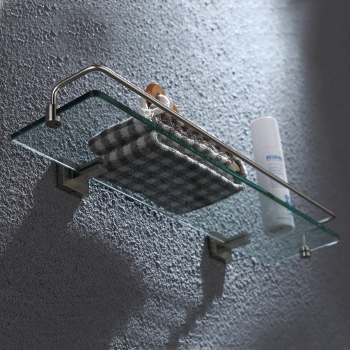 Aura KEA14445BN-Полка стеклянная с бортиком krausru  - Вид №2