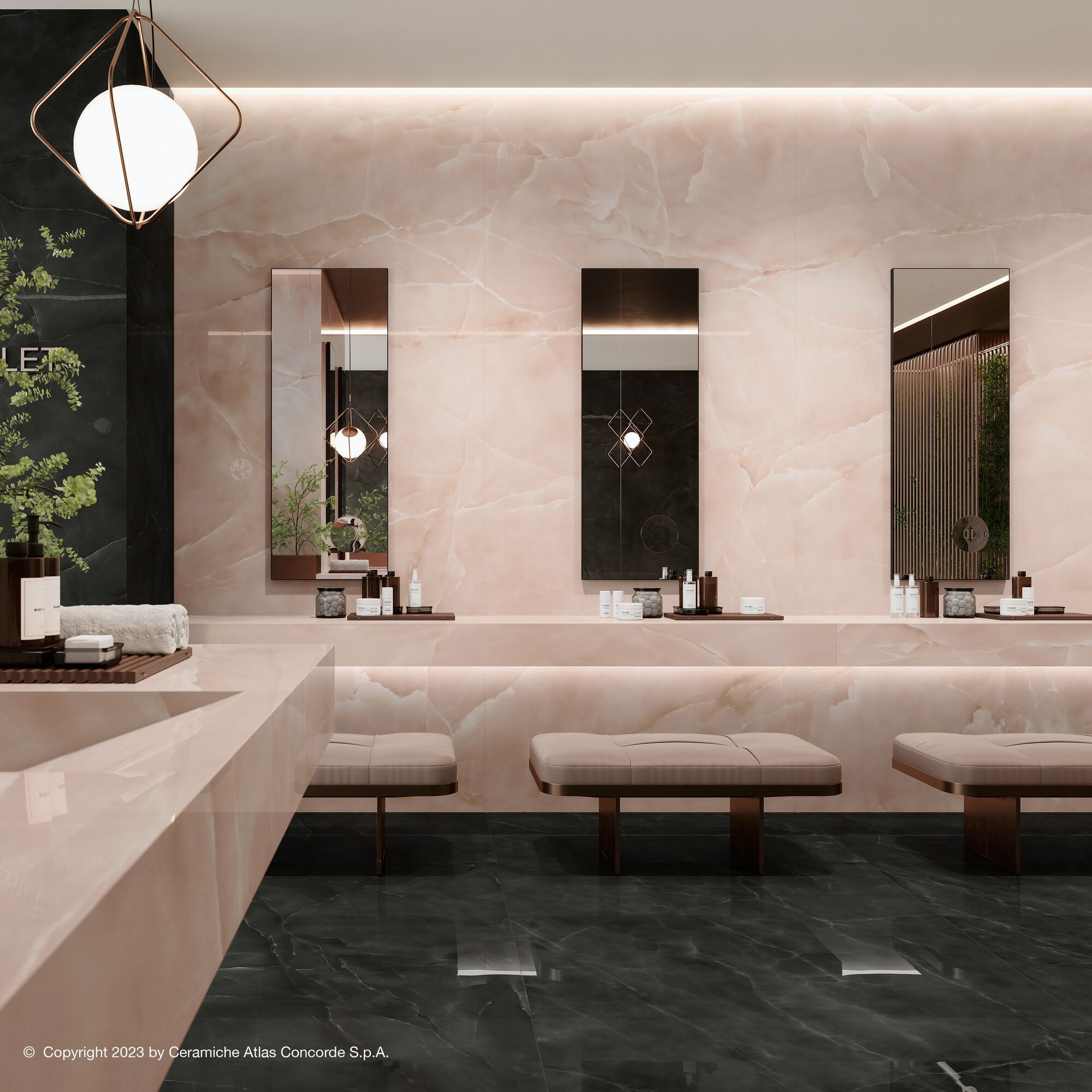 Напольное / керамогранит с эффектом оникса Atlas Concorde Marvel Onyx ARCH-00100320 - Вид №34