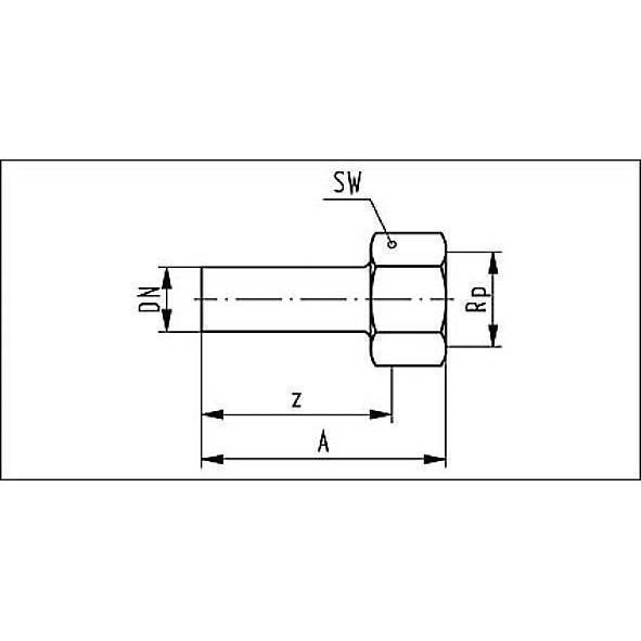 691246G2834 SANHA 91246G пресс-фит. нерж.сталь, резьб.соед. НПр-ВР 28ax3/4 мм  - Вид №1