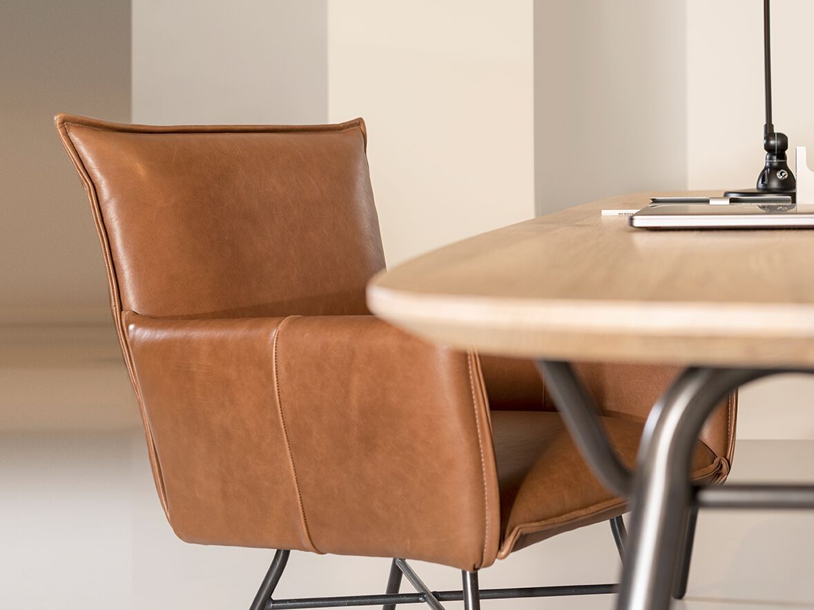 Прямоугольный стол из стали и дерева Jess Vain ARCH-00065278 - Вид №3