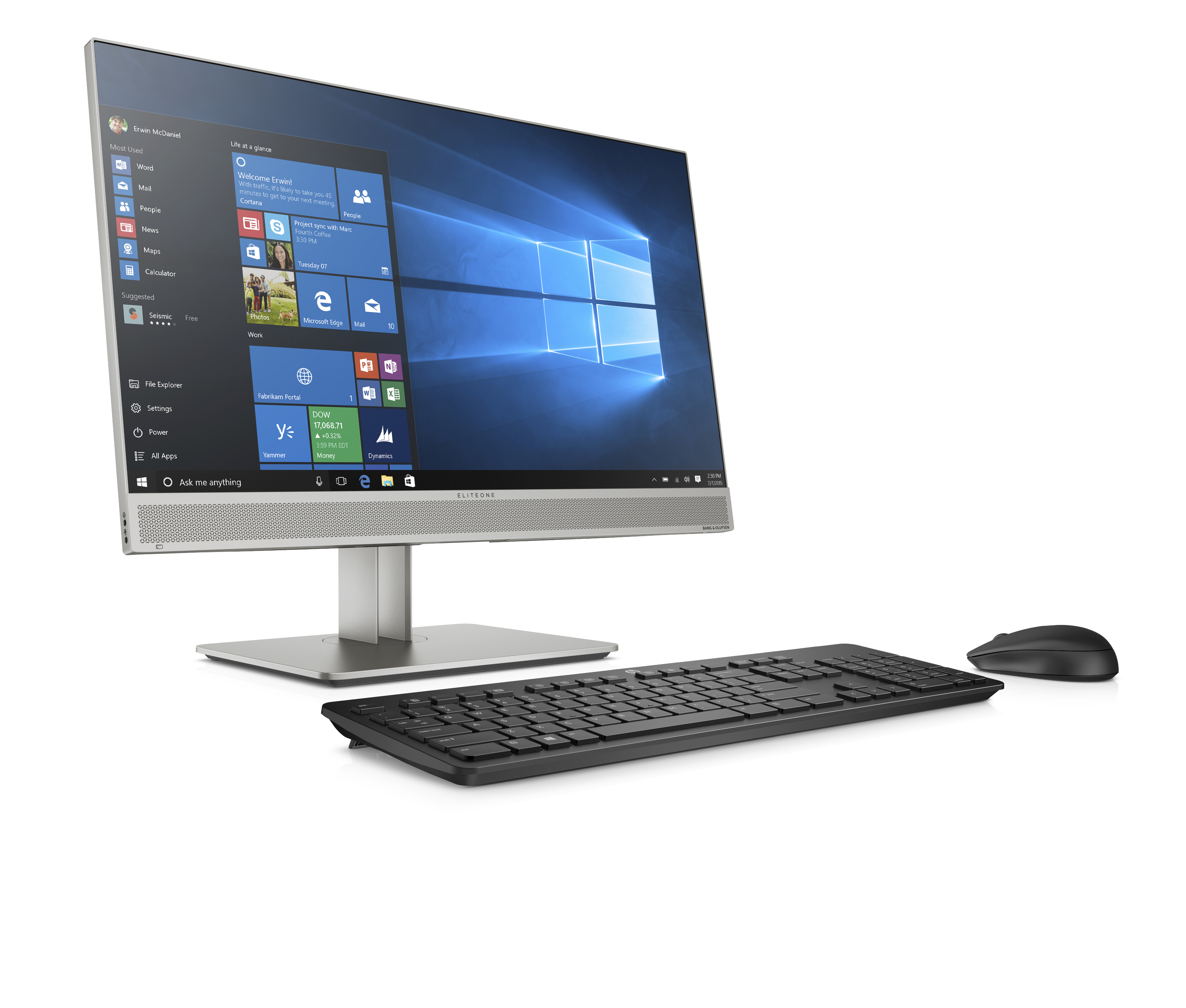 7AC09EA#ACB eliteone 800 g5 aiont healthcare 23.8"(1920x1080 ips)/touch/intel core i5 9500(3ghz)/8192mb/256ssdgb/dvdrw/wifi/war 3y/w10pro + usbkbd&mouse healthcare edition HP Santreyd  - Вид №3