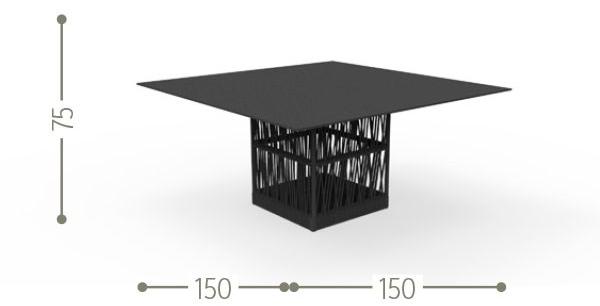 Talenti Квадратный садовый стол Cliff sun-id-1505241 - Вид №2
