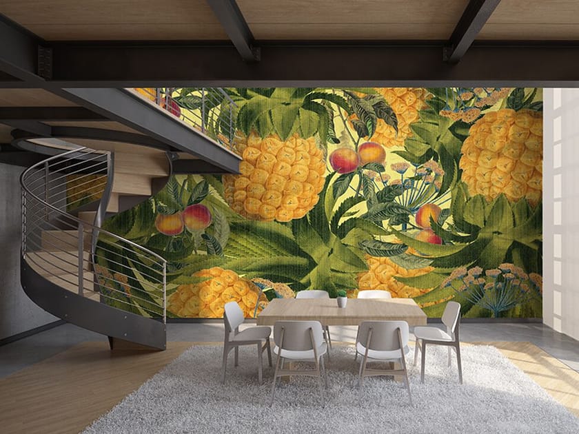 Обои с цветочными мотивами Jannelli&Volpi GIANT PINEAPPLE ARCH-00139380