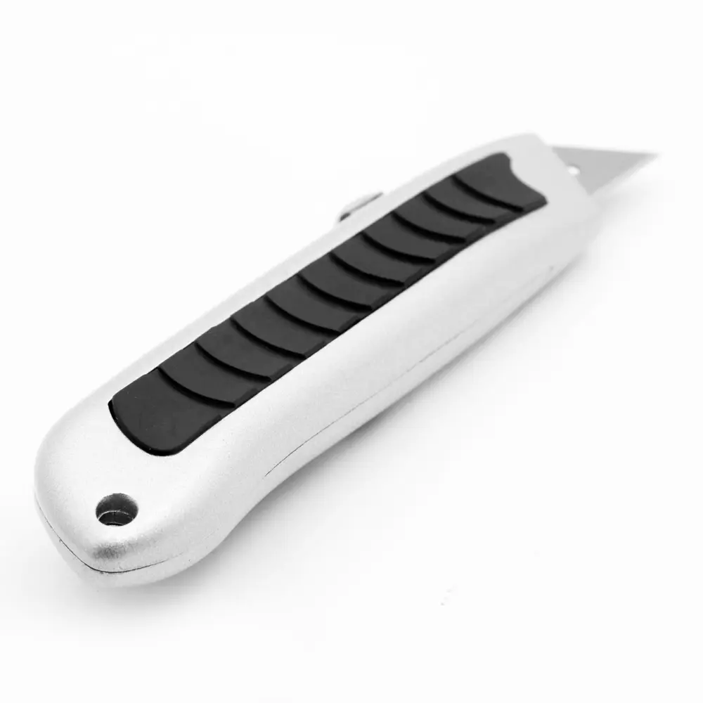 Нож строительный Vira Quick-Open алюминиевый корпус трапециевидное лезвие 19 мм STLM-2156605 - Вид №2