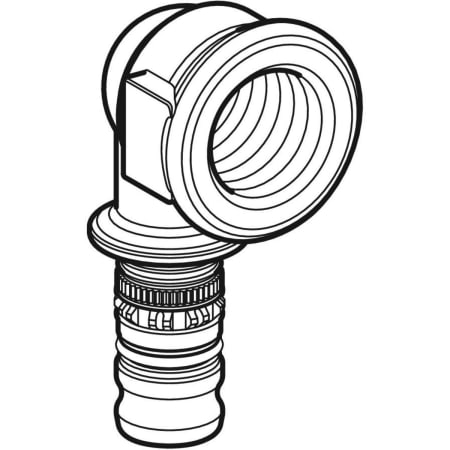 612.257.00.5 Переходный угольник Geberit Mepla 90°, с внутренней резьбой Geberit  - Вид №1