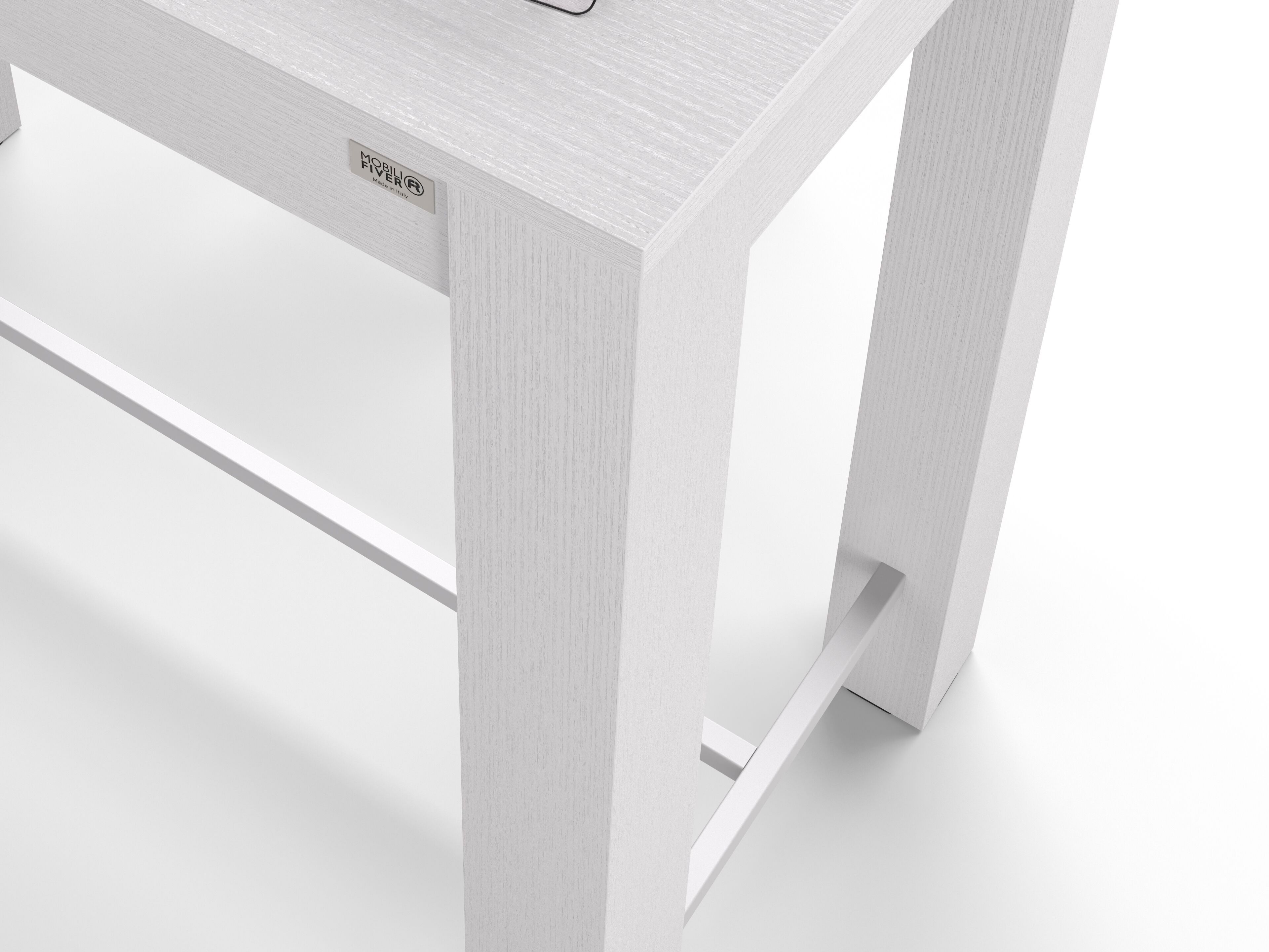 Высокий прямоугольный стол из белого ясеня Mobili Fiver Rachele ARCH-00120571 - Вид №2