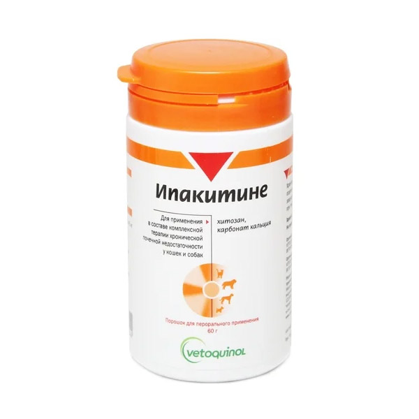 УТ0003896 Препарат Ипакитине При хронической почечной недостаточности у собак и кошек 60г VETOQUINOL 