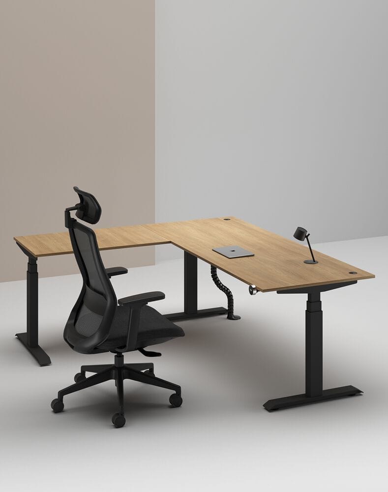 Деревянный регулируемый по высоте угловой стол с системой люверсов WORKSPACE MAX TRIPLE MOTOR ARCH-00114643 - Вид №31