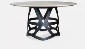 MORADA Круглый стол из каррарского мрамора и металла Crown Crown dtr