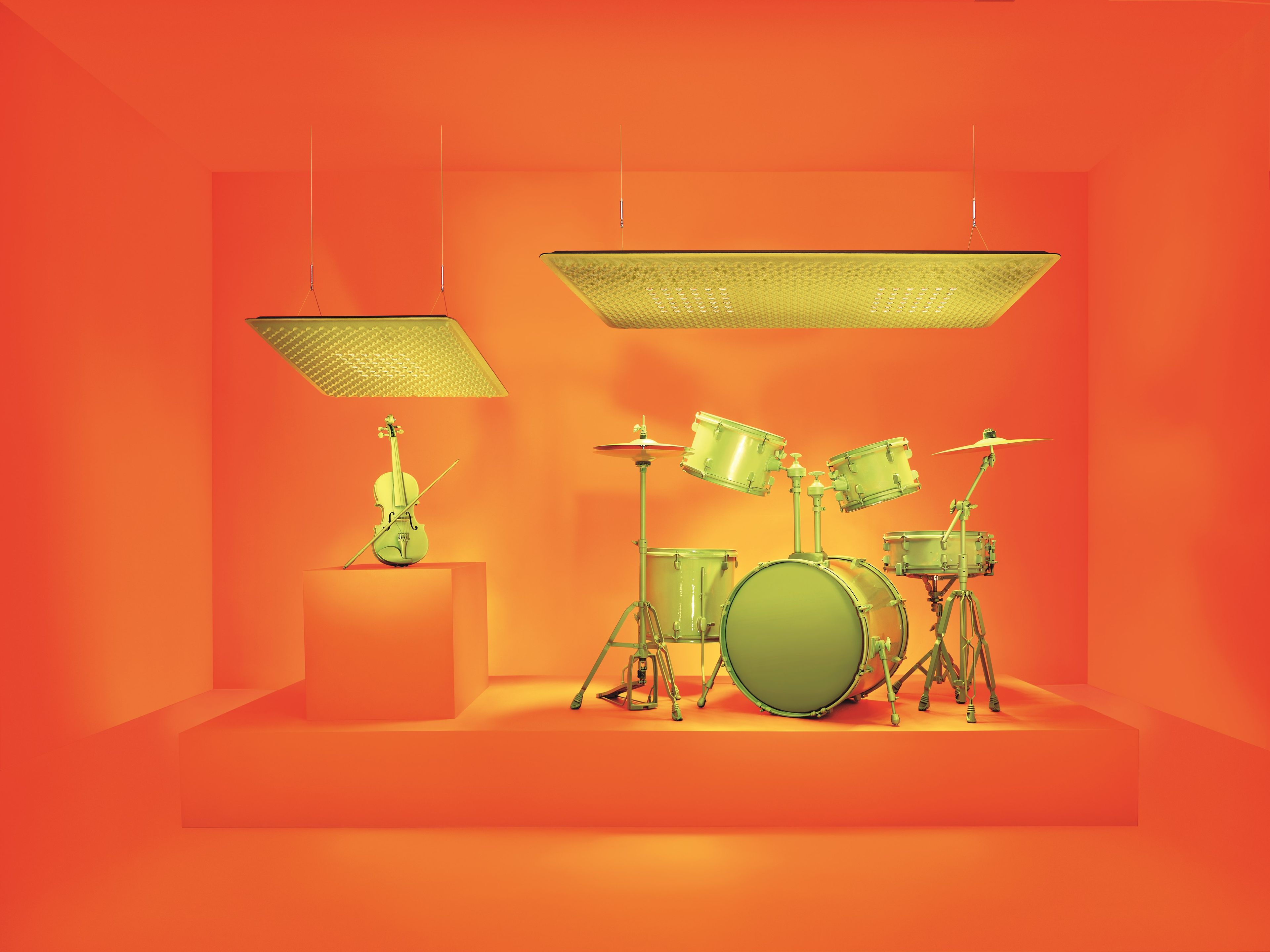 Акустическая подвесная панель / тканевая подвесная лампа Artemide Eggboard ARCH-00109054 - Вид №13