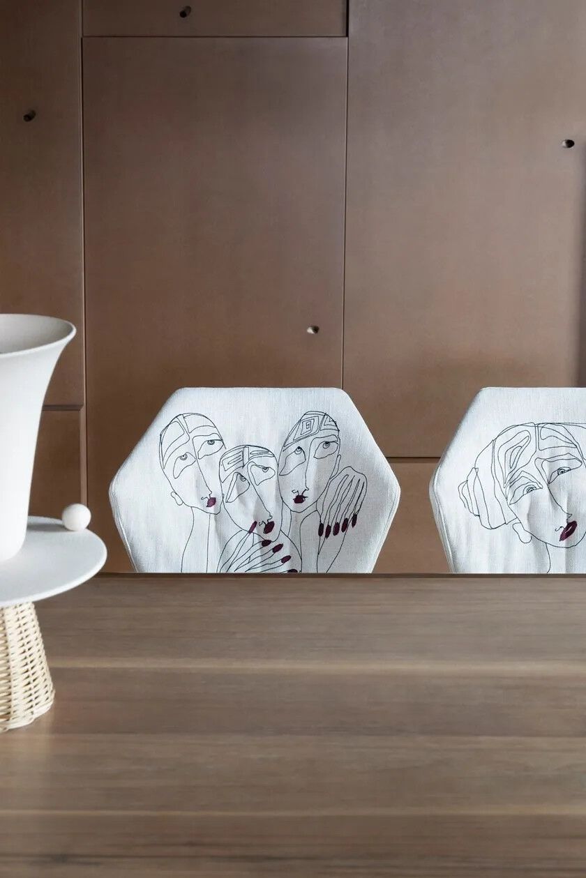 Стул с мягкой тканью Saba Italia Нью-Йорк ARCH-00078086 - Вид №3