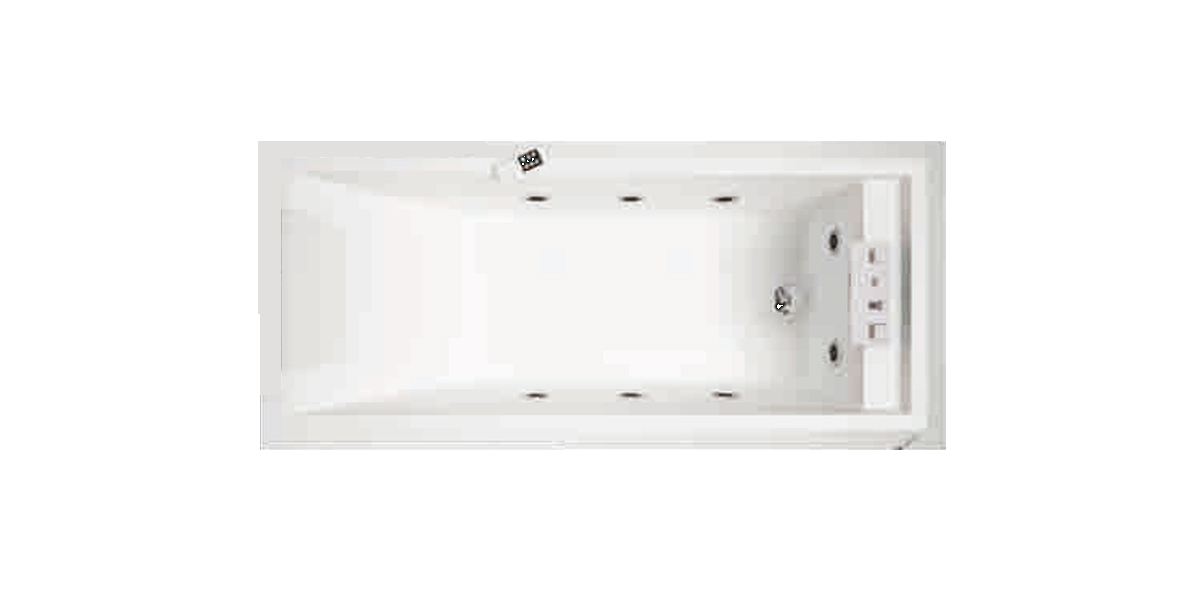 Ванна Hydro Novellini SENSE 4 с набортным смесителем и панелями из белого ореха SE4519080T2U3Q - Вид №2