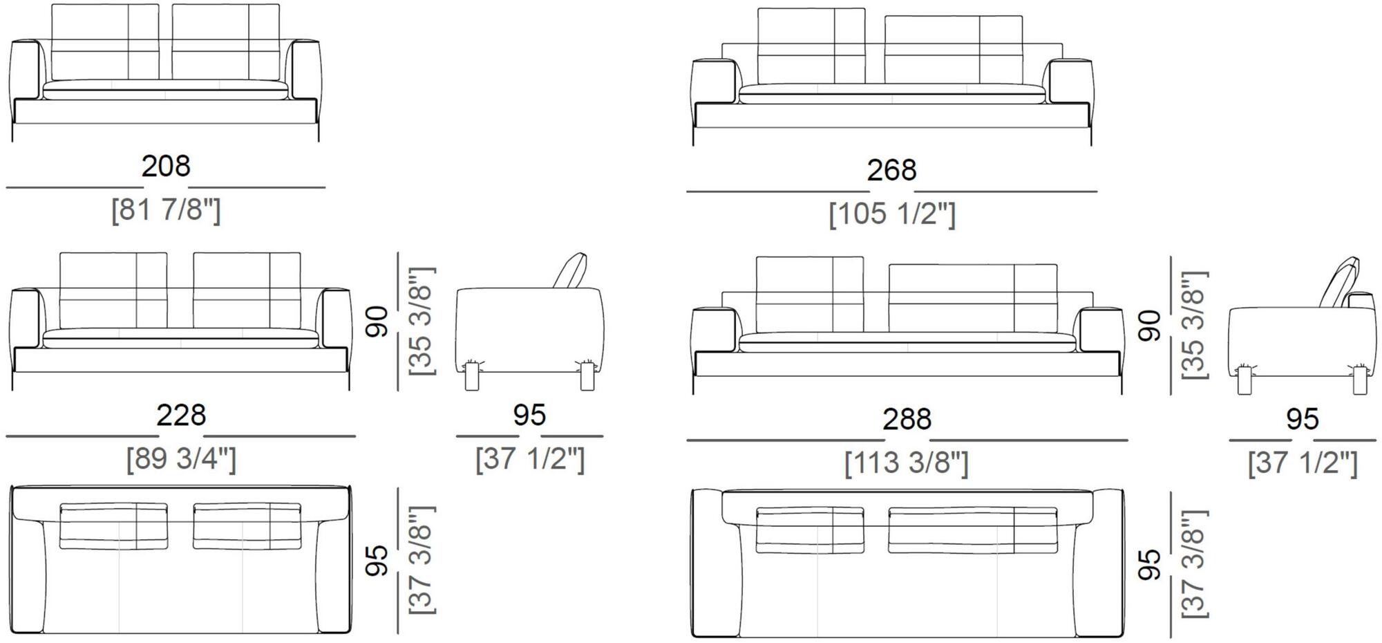 Arketipo Кожаный диван sun-id-1369882 - Вид №1