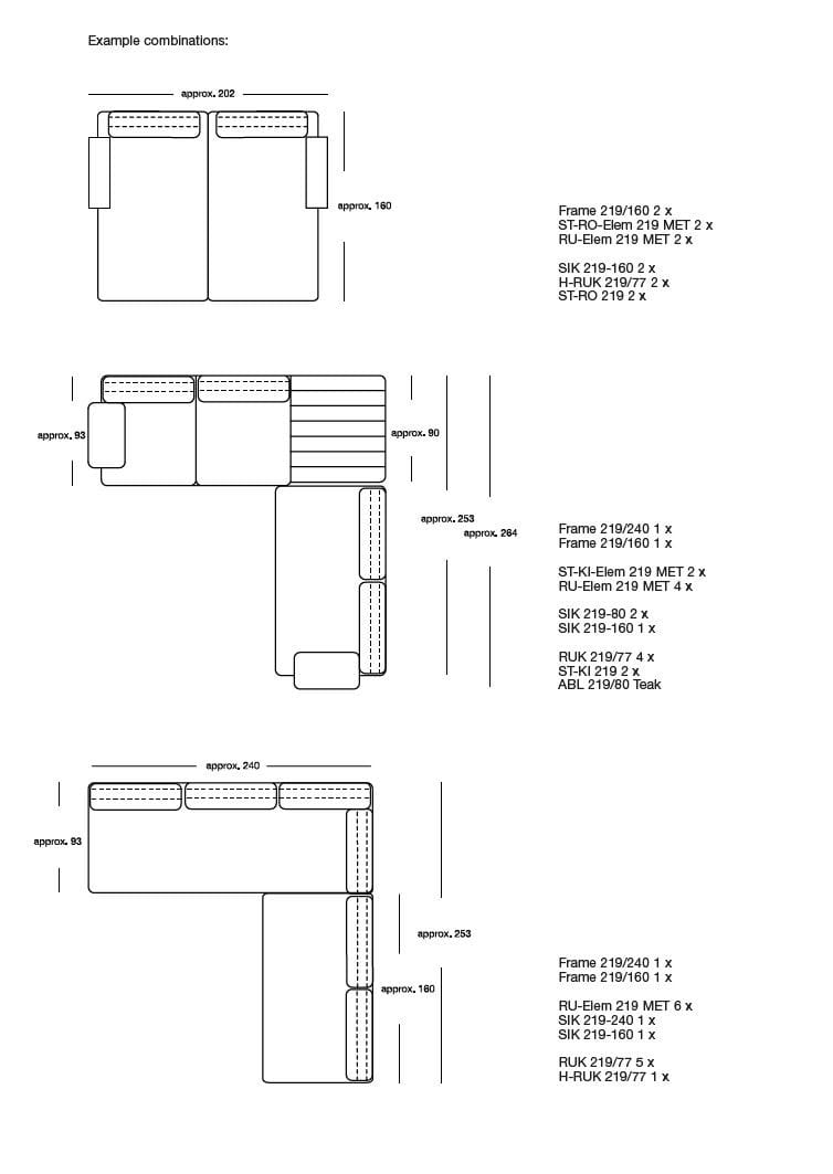 Полиэстер сад диван Rolf Benz Рольф Бенц Йоко ARCH-00058968 - Вид №12