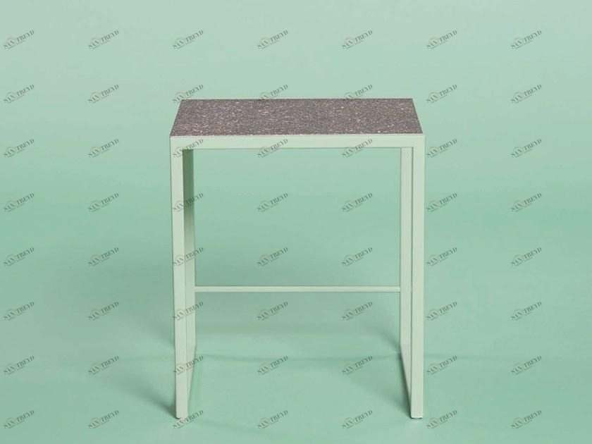 Giacopini Низкий металлический табурет с подставкой для ног Jean sun-id-1397219