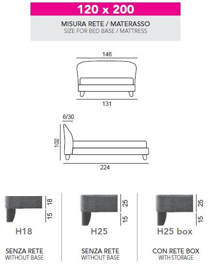 Twils Односпальная кровать с мягким изголовьем Carnaby sun-id-1356603 - Вид №7