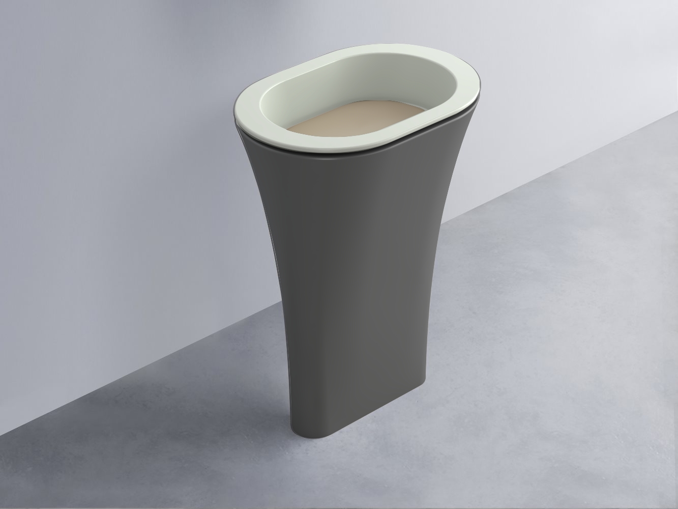 AMLA65-PM+AMPILO-AV+AMCOLO-CM Раковина Amedeo Ovale отдельностоящая cielo Enjoy + Amedeo Ceramica Cielo