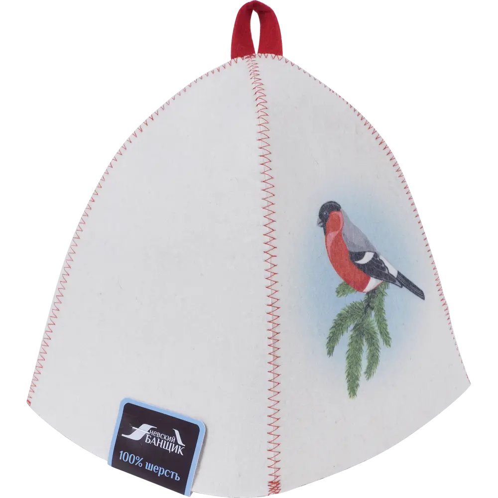 Шапка банная «Снегирь», фетр, цвет белый ГЛАВБАНЯ STLM-2185649