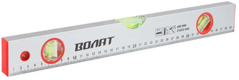 91615247 Уровень пузырьковый алюминиевый Волат 21025-060 3 глазка 600 мм STLM-0848714