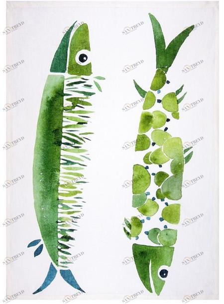 The NapKing Льняное кухонное полотенце Aequor sun-id-1358275