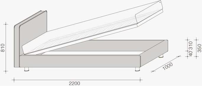 Lema Мягкая контейнерная кровать со съемной крышкой sun-id-1505731 - Вид №6