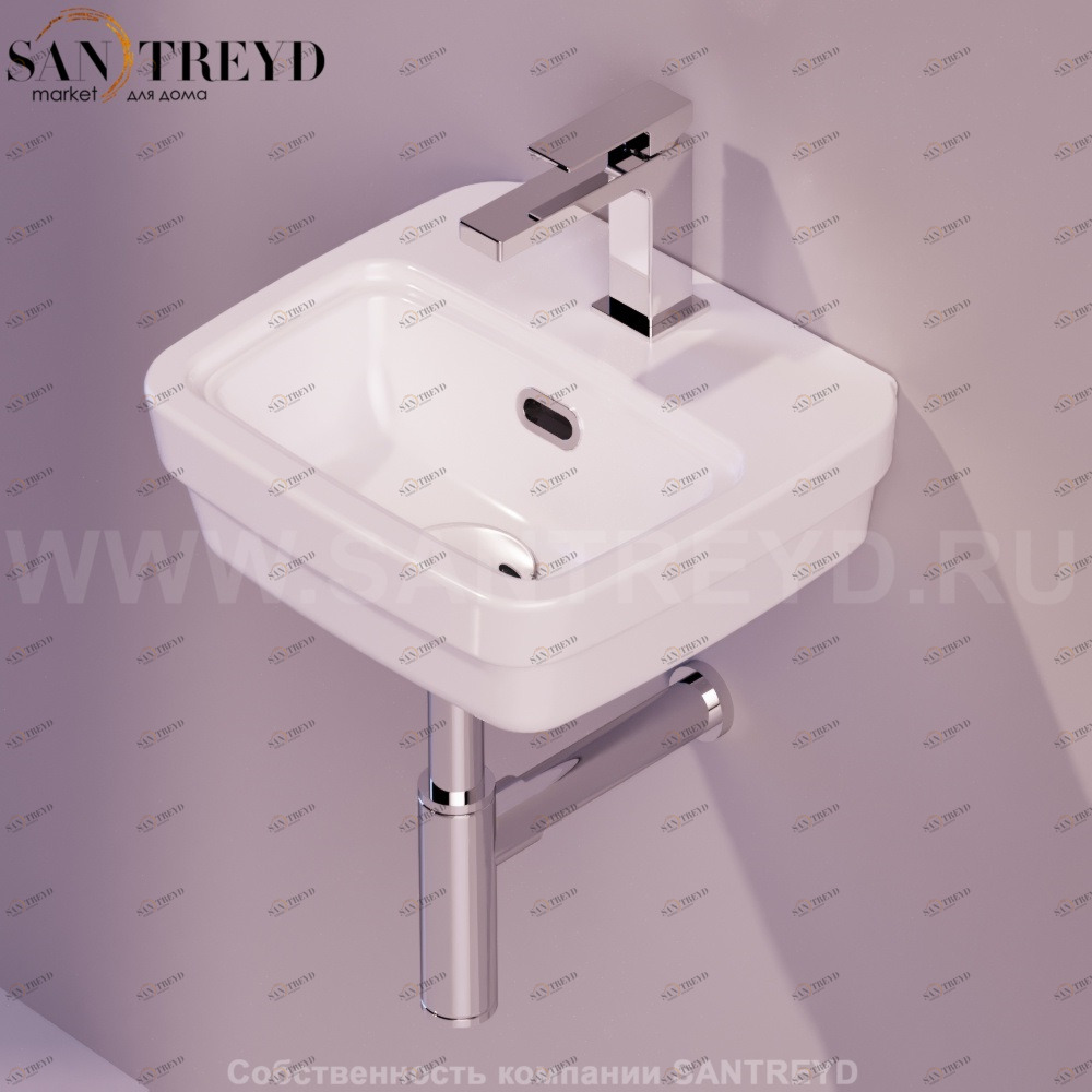 EVO13BIANCO Подвесная раковина настенная прямоугольная Simas Evolution белая