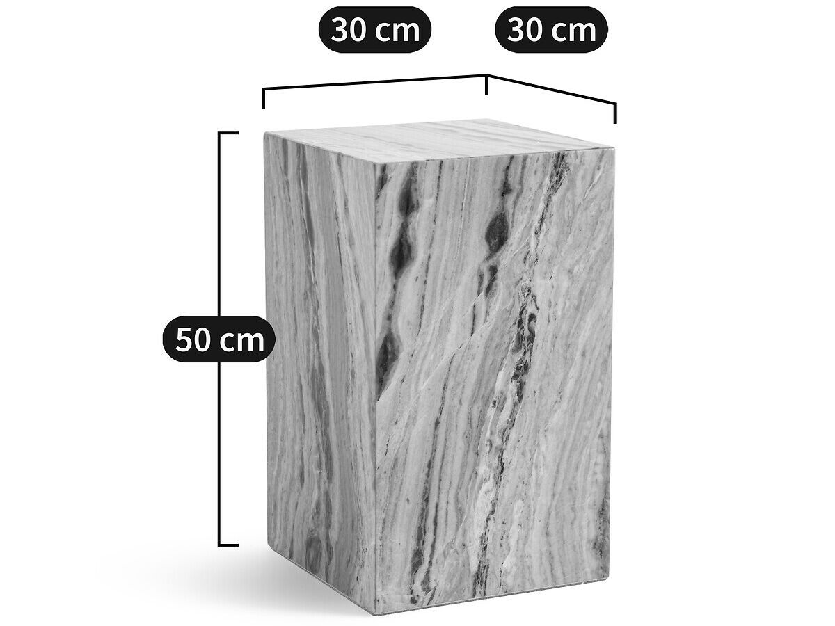 Высокий квадратный мраморный журнальный столик AMPM ALCANA ARCH-00081535 - Вид №19