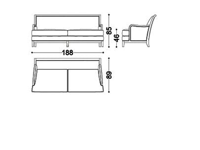 Ткань диван OPERA CONTEMPORARY Себастьян ARCH-00109550 - Вид №2