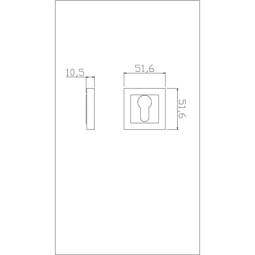 Накладка на цилиндр EDSON графит для защиты замочной скважины 85163254 STLM-0059254 - Вид №3
