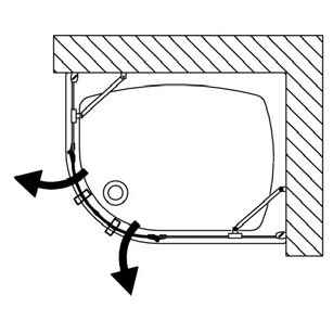 B9493ULUTR Polaris Сollection душевая зона  Samo 40378 - Вид №2