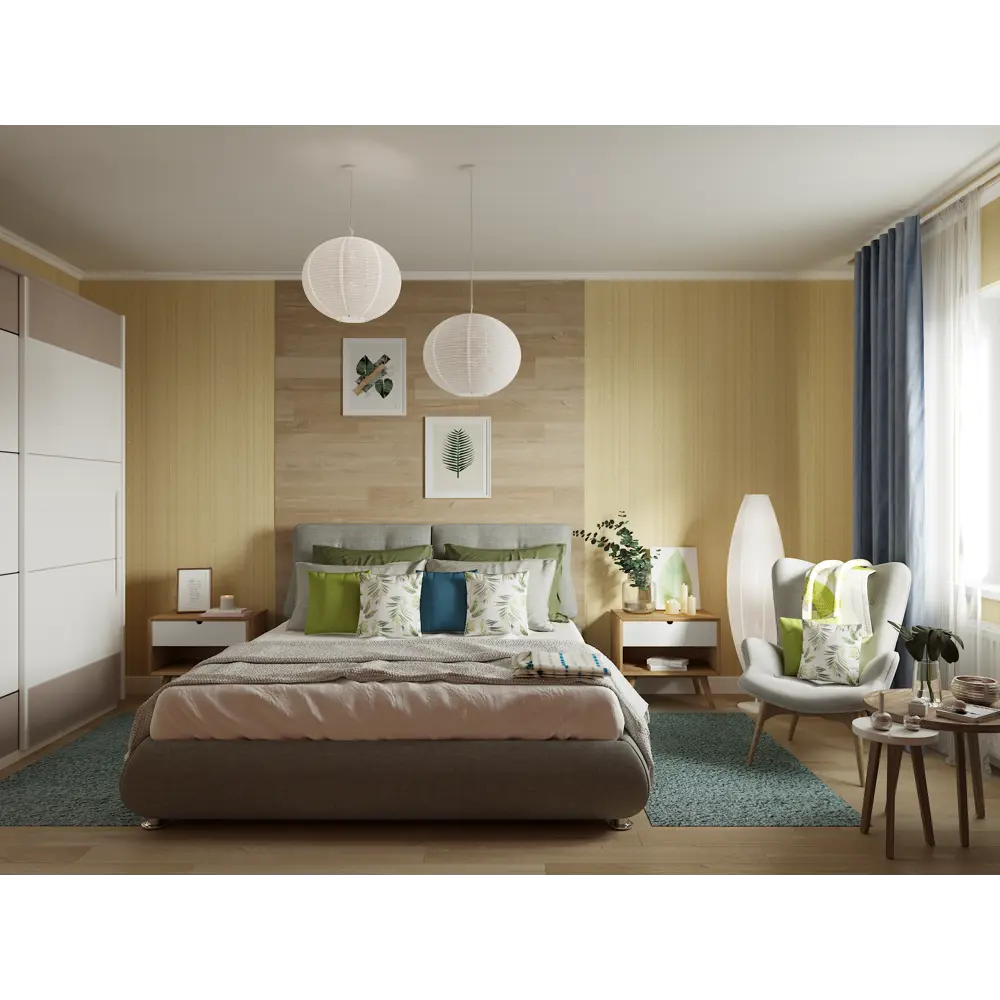 Абажур KREAFORTA «Goa» E27 цвет белый Ø40 см Santreyd STLM-2052192 - Вид №3