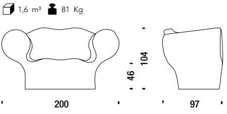 Moroso 2-местный диван из полиэстера Spring sun-id-1351048 - Вид №5