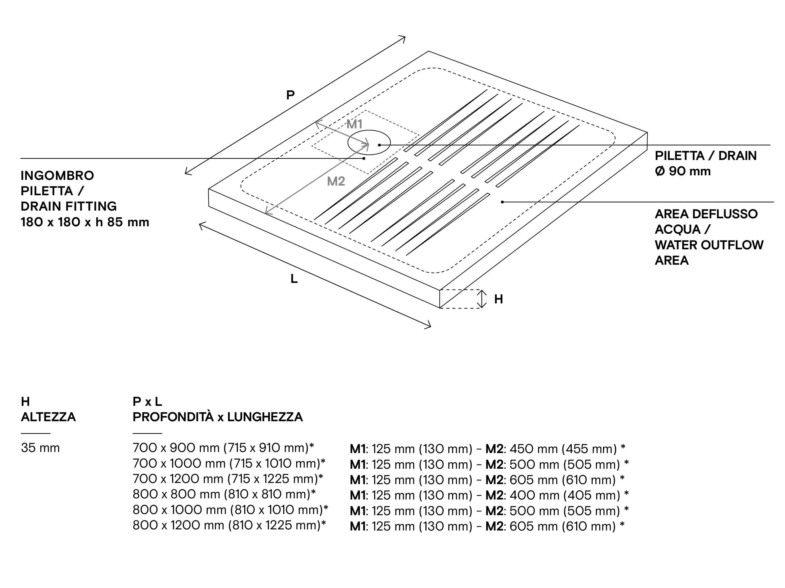 Керамический нескользящий поддон для душа Domus Falerii Domuspa ARCH-00130913 - Вид №8