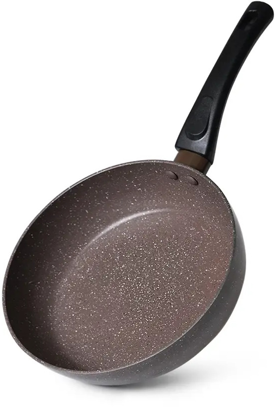 91384535 Сковорода без крышки Fissman Alice 24 см алюминий цвет темно-коричневый STLM-0885266