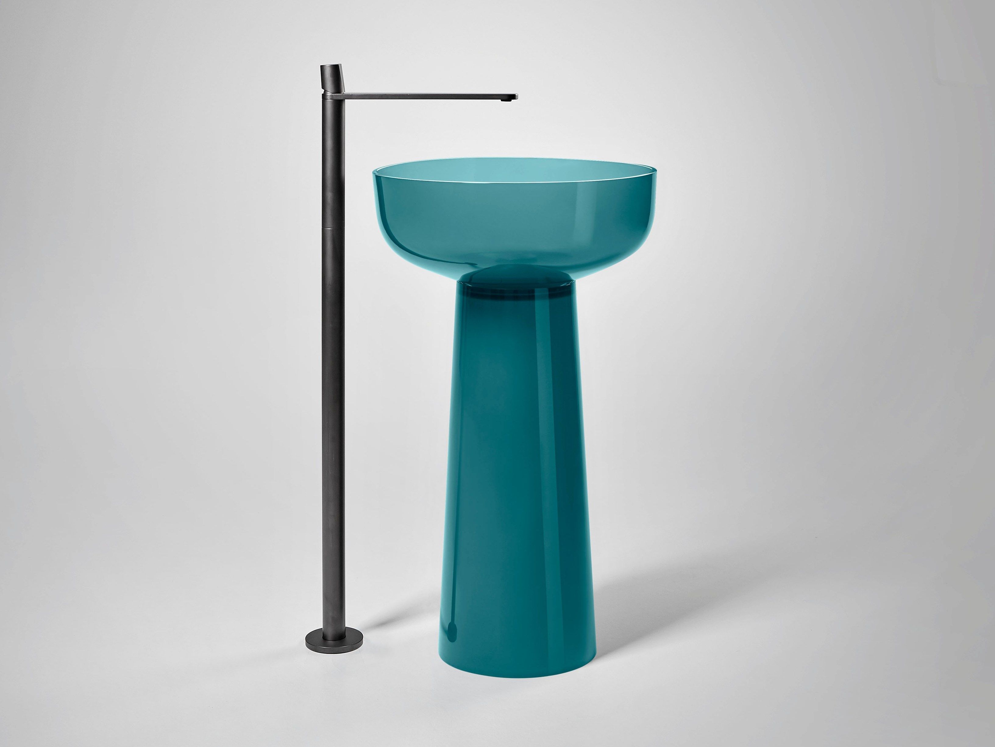 Круглая отдельно стоящая раковина из Cristalmood® Antoniolupi ALBUME10 + ALBUME20 ARCH-00067661