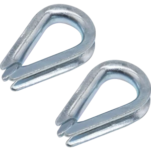 Коуш из оцинкованной стали Невский Крепеж DIN 6899 4 мм, 2 шт.