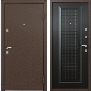 Дверь входная металлическая Спектра 1, 860 мм, правая, цвет тёмный венге