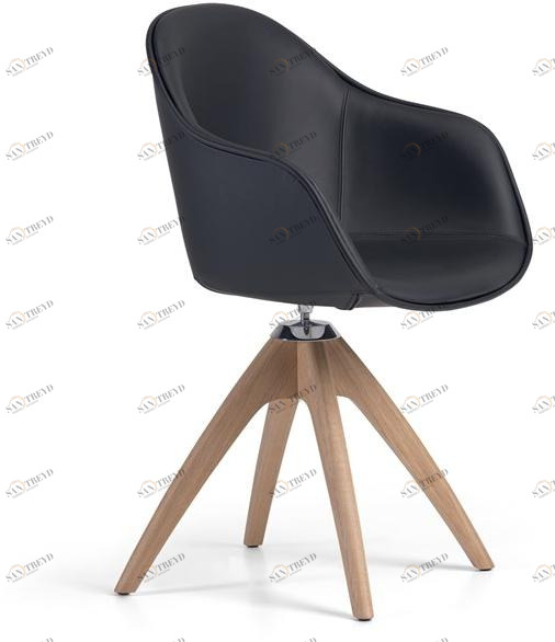 Alias Кожаное кресло с подлокотниками New lady 07f