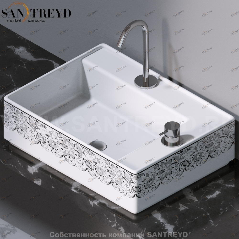 L640460 Накладная раковина на столешницу  прямоугольная A. e T. Italia Fly AeT ITALIA