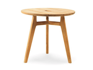 Круглый стол из тикового дерева