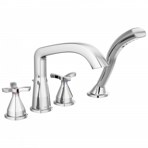 T47766 Римская ванна с четырьмя отверстиями Delta Faucet Stryke Хром