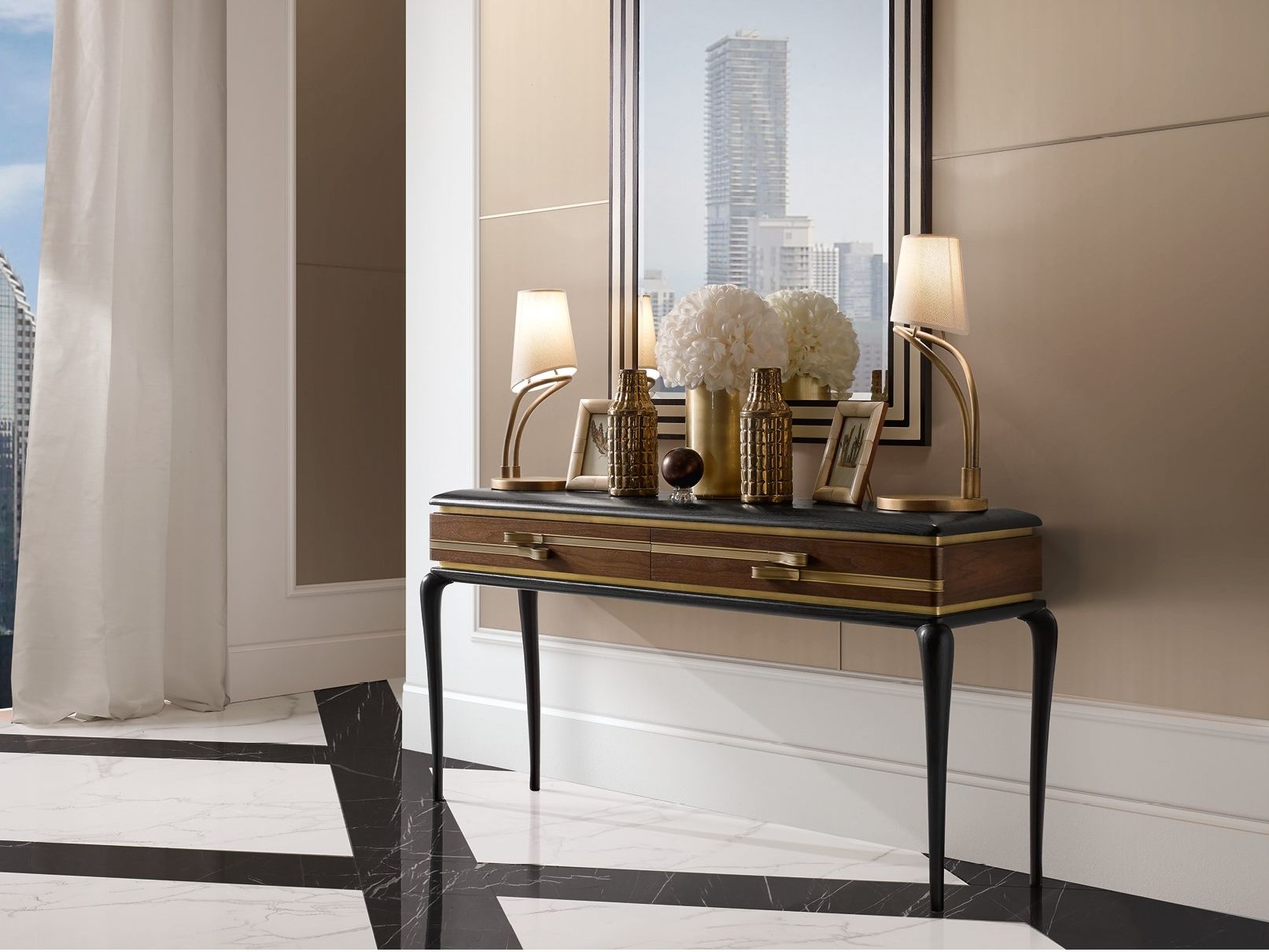 Прямоугольная консоль с ящиками A.R. Arredamenti Dilan ARCH-00032275