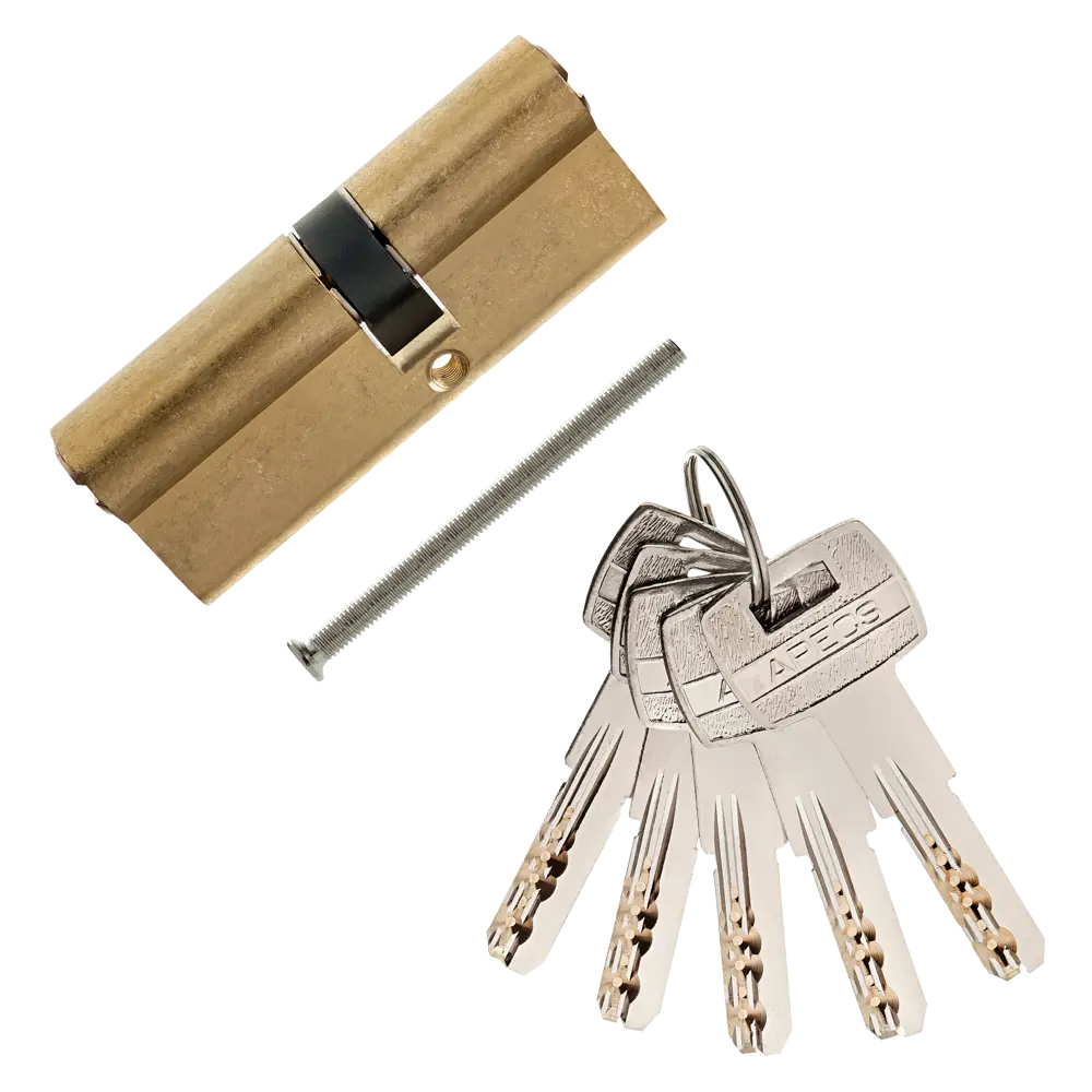 Цилиндр Apecs SM-70, 30х40 мм, ключ/ключ, цвет золотой STLM-2052171 - Вид №1