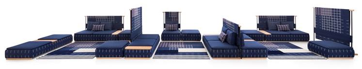 GAN Прямоугольный пуф из ткани Lan sun-id-1398972 - Вид №4