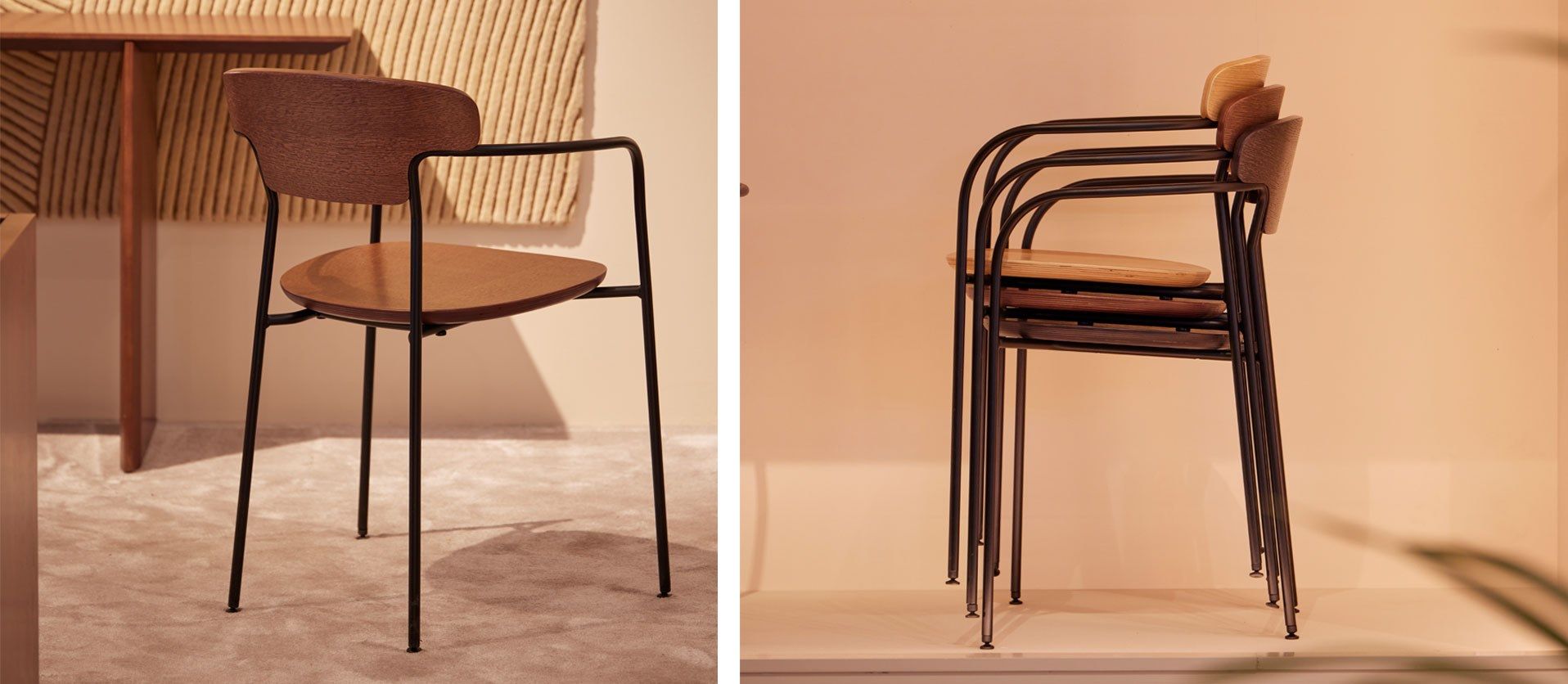 Штабелируемый стул Punt PECAN ARCH-00142968 - Вид №2