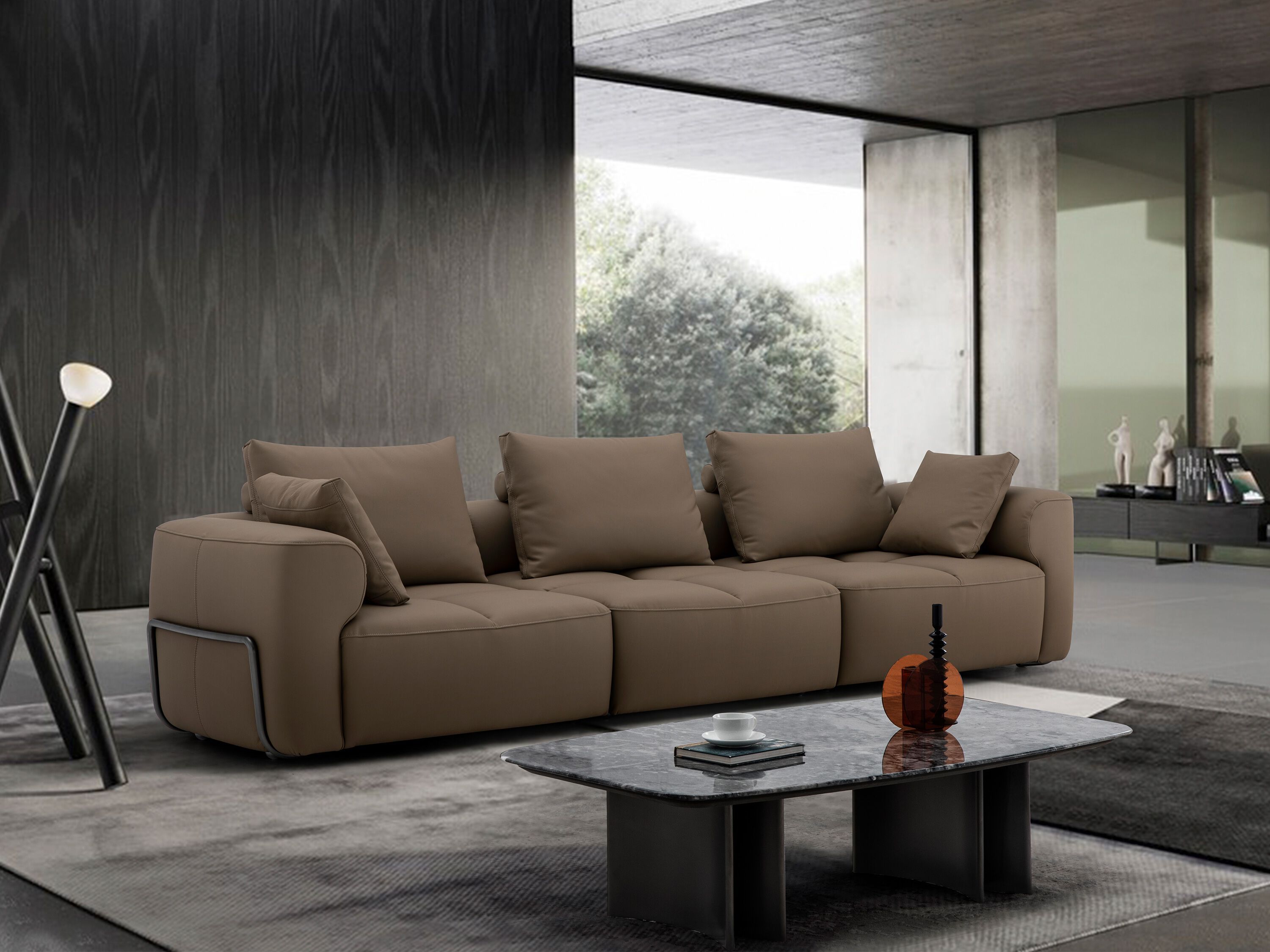 Кожаный модульный диван CAMPO DE' FIORI DUNE ARCH-00146765 - Вид №7